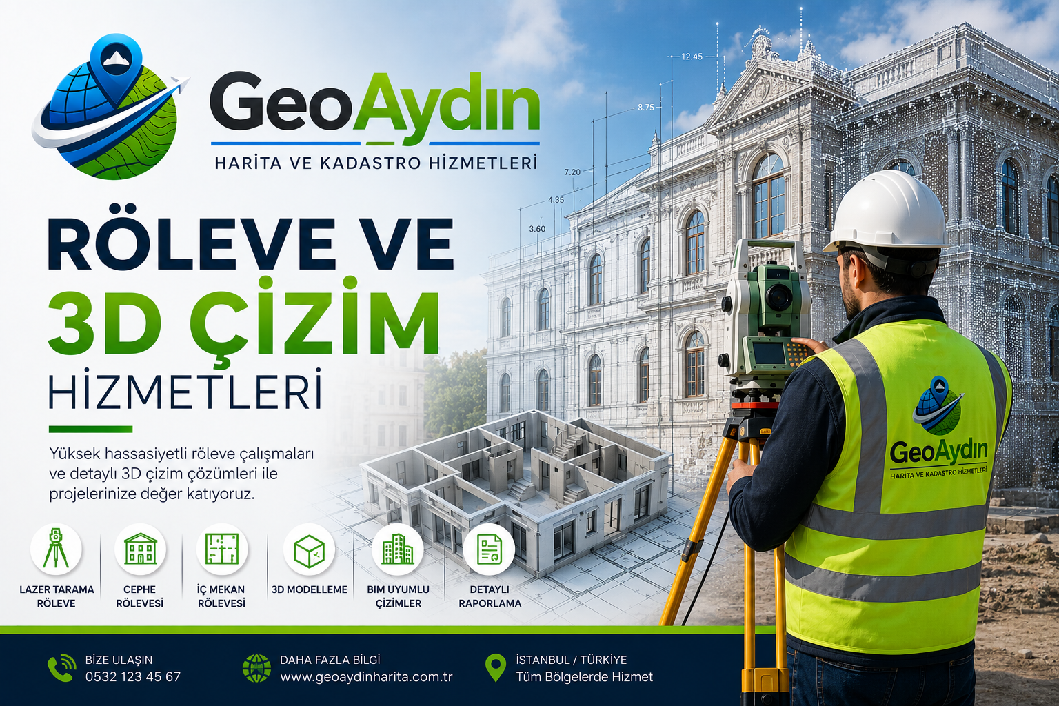 Röleve ve 3D çizim